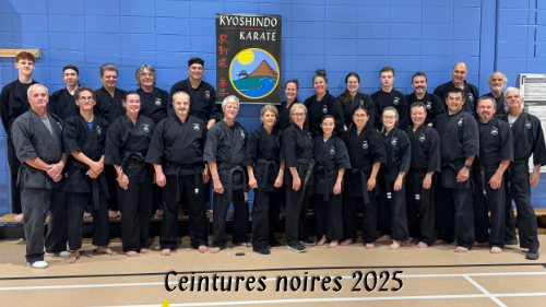 Photo des ceintures noires